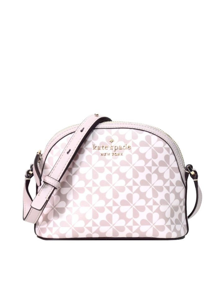 Kate Spade Hollie Spade Clover Geo Dome Crossbody Pink Multi Balilene