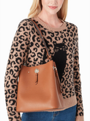 Kate Spade WKRU6827 Marti Large Bucket Warm Gingerbread