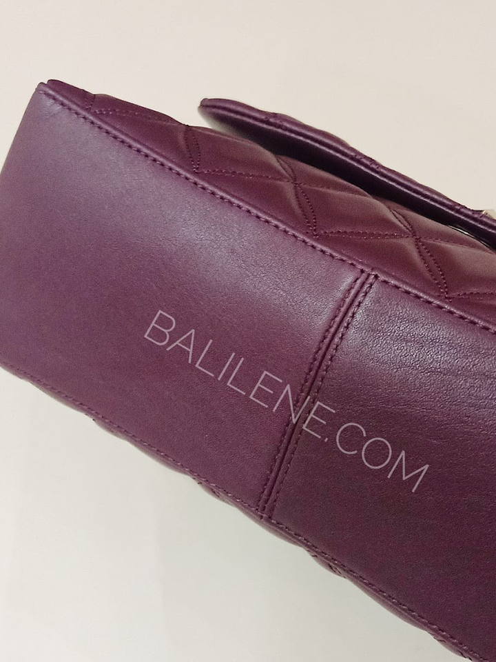 Kate Spade WKRU7076 Natalia Medium Flap Shoulder Bag Cherrywood