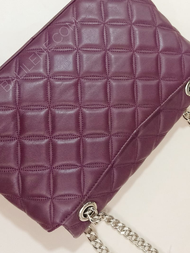 Kate Spade WKRU7076 Natalia Medium Flap Shoulder Bag Cherrywood