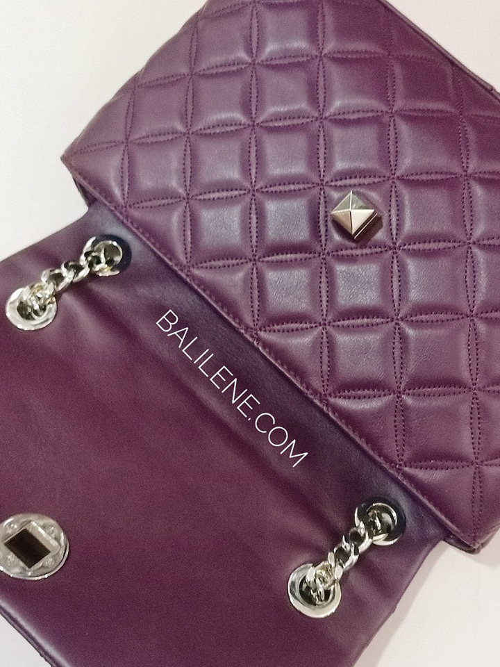 Kate Spade WKRU7076 Natalia Medium Flap Shoulder Bag Cherrywood