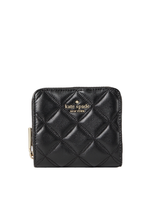 Kate Spade WLR00646 Natalia Small Zip-Around Wallet Black