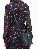 Kate Spade WKRU00075 Natalia Small Bucket Quilted Leather Black