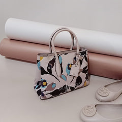 Kate Spade Wkru6120 Eva Paper Rose Small Top Zip Satchel Pink Multi