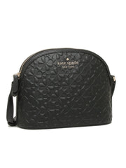 Kate Spade Wkru6770 Dome Large Crossbody Hollie Spade Clover Geo Emboss Black