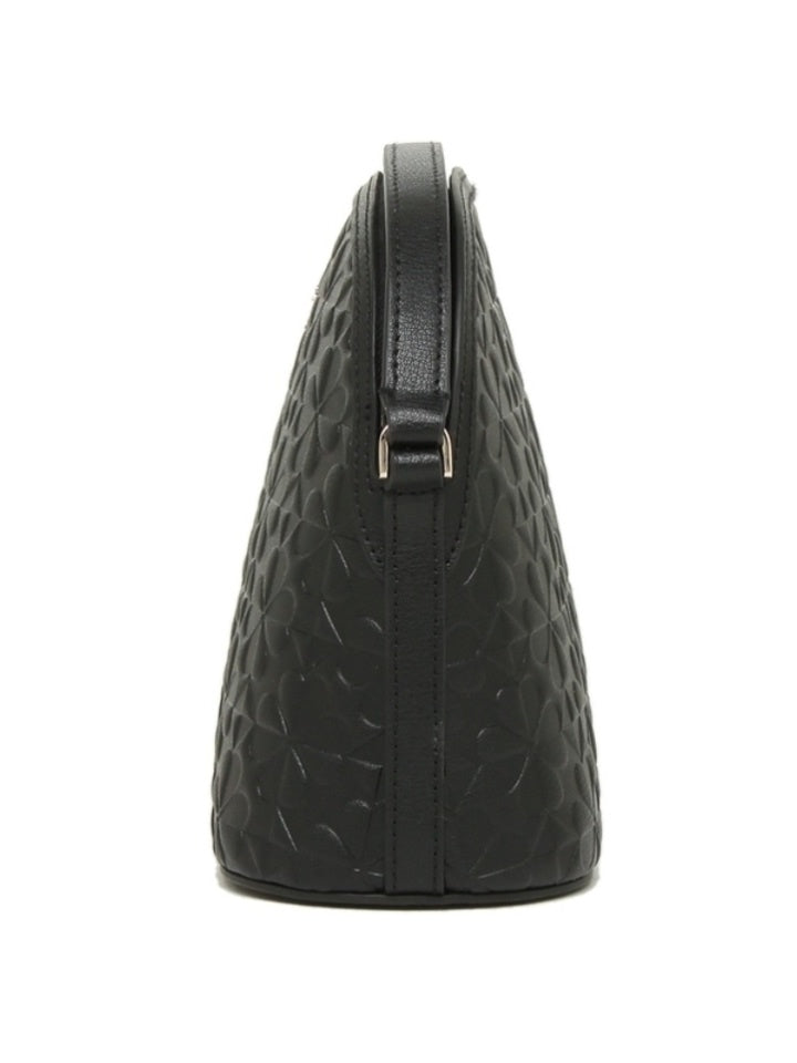 Kate Spade Wkru6770 Dome Large Crossbody Hollie Spade Clover Geo Emboss Black