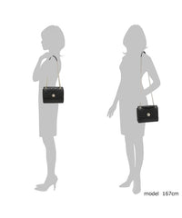 Kate Spade Wkru7074 Natalia Small Flap Shoulder Bag Black