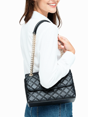       Kate-Spade-Wkru7076-Natalia-Medium-Flap-Shoulder-Bag-Black-Balilene-onmodel