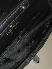 Kate Spade Natalia Flap Turnlock Crossbody Bag Black