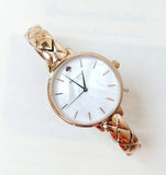 Kate Spade Ksw1466 Metro Scallop Rose Gold-Tone Bracelet Watch