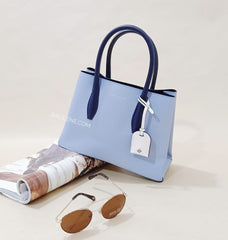 Kate Spade Wkru5697  Eva Small Leather Satchel Blue Bldawn/bzb