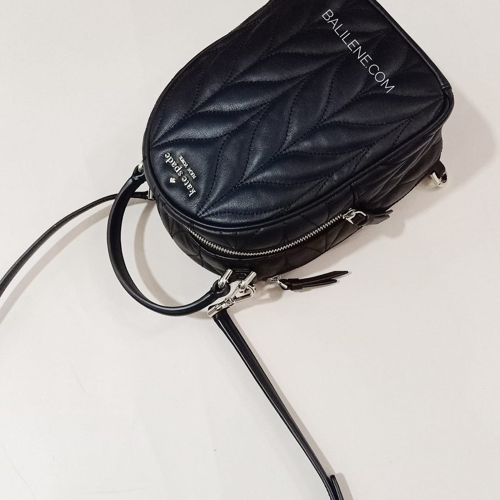 Kate Spade Wkru6164 Briar Lane Quilted Mini Convertible Backpack Black