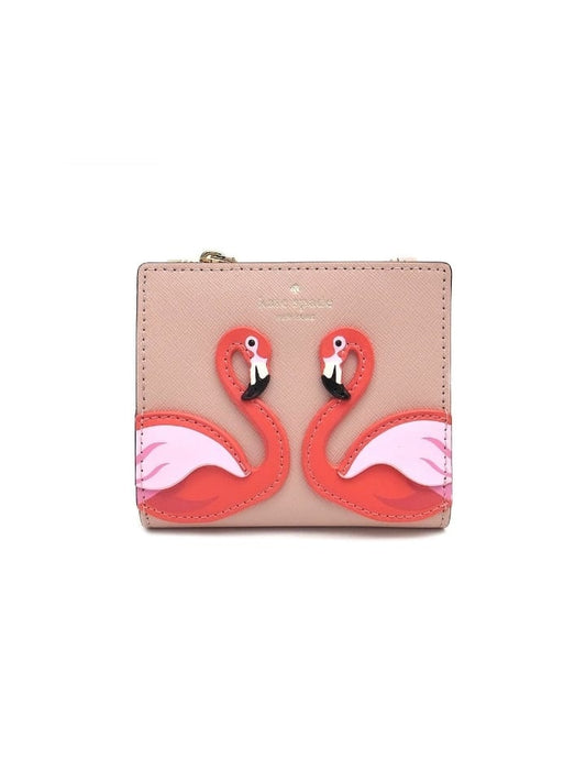 Kate Spade WLRU5487 Small Zip Bifold Wallet By The Pool Multi