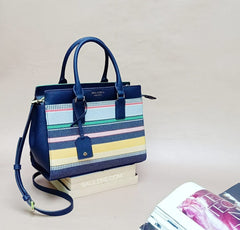 Kate Spade Wkru5931 Cameron Medium Satchel Stripe Multi