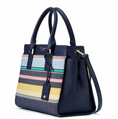 Kate Spade Wkru5931 Cameron Medium Satchel Stripe Multi