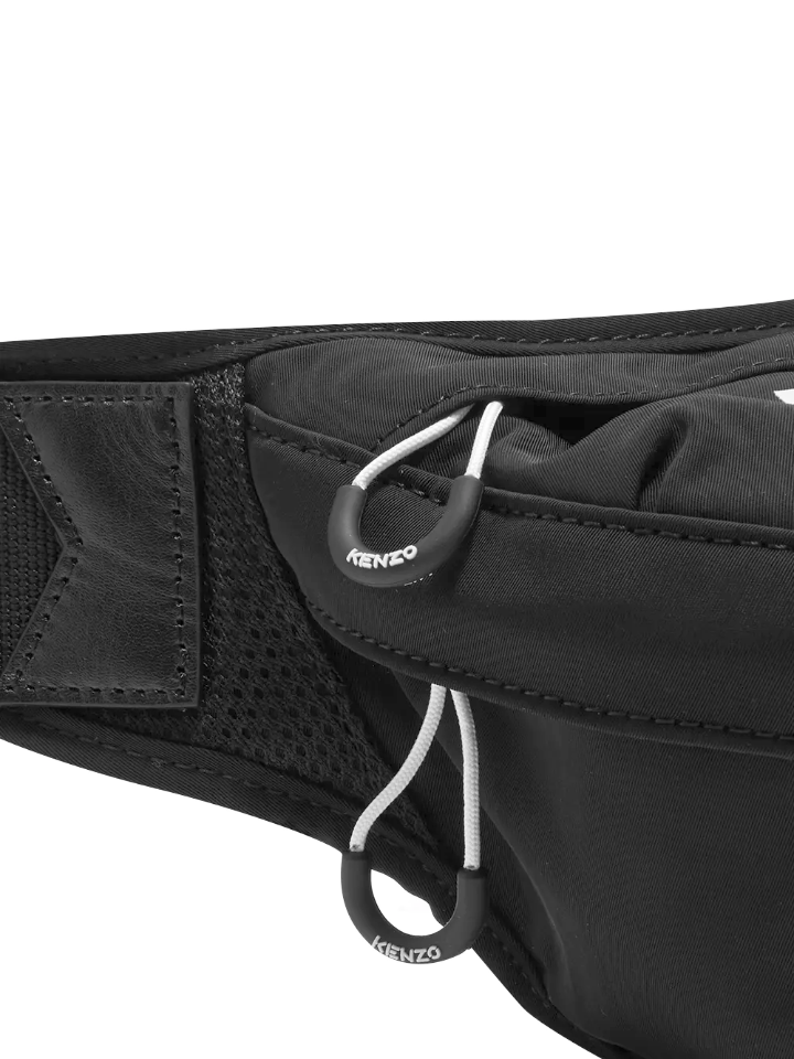 Kenzo Sport Logo Printed Belt Bag Black