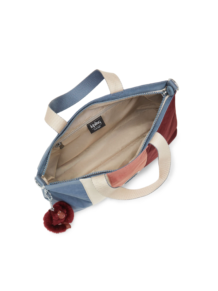 Kipling Classic Tadeo Medium Shoulder Bag Twill Stripes