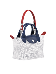 Longchamp L1500HQM007 Mini Le Pliage Transparent Tote In White