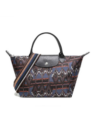 Longchamp L1512649 Navy Le Pliage Medium Top Handle Bag