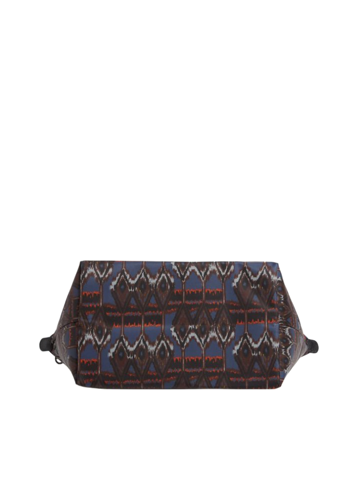 Longchamp-L1899649006-Le-Pliage-Large-Ikat-Nylon-Tote-Navy-Balilene-bawah