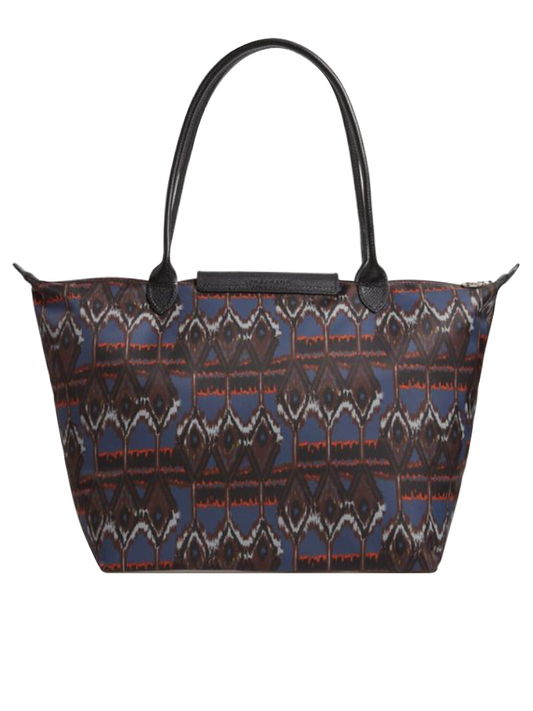 Longchamp-L1899649006-Le-Pliage-Large-Ikat-Nylon-Tote-Navy-Balilene-belakang