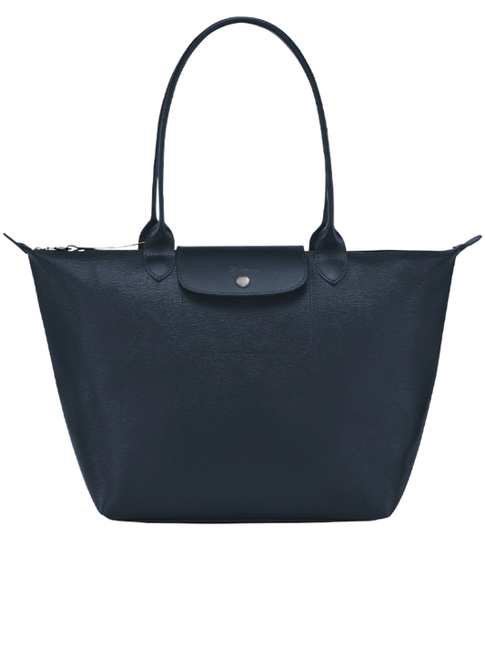 Longchamp-Le-Pliage-City-Medium-Shoulder-Bag-Navy-Balilene-depan