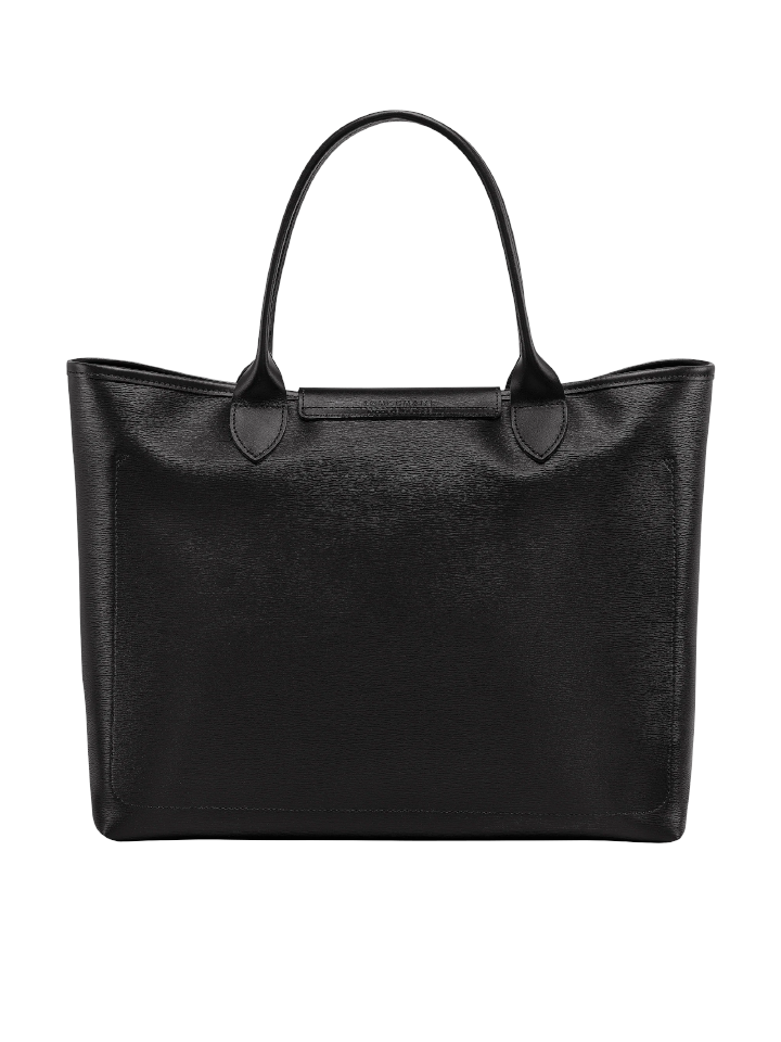 Longchamp-Le-Pliage-City-Top-Handle-Bag-Black-Balilene-belakang