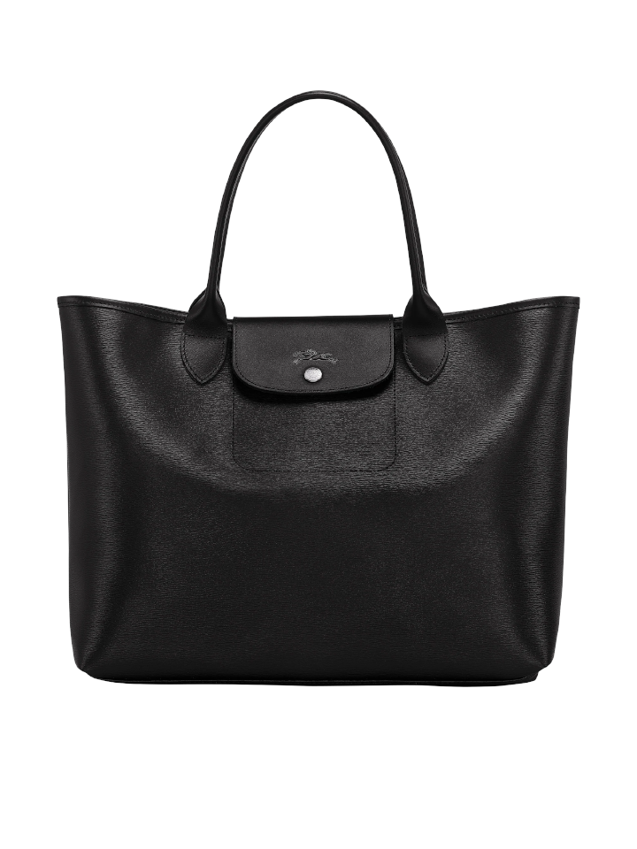 Longchamp-Le-Pliage-City-Top-Handle-Bag-Black-Balilene-depan