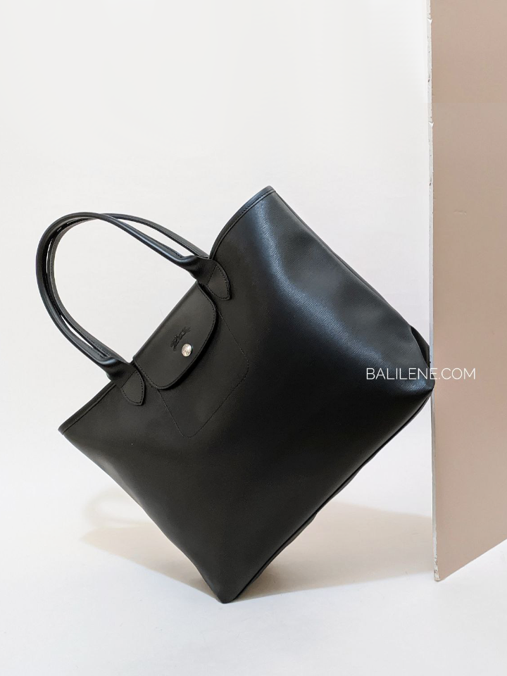Longchamp Le Pliage City Top Handle Bag Black Balilene
