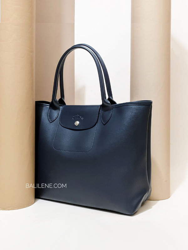 Longchamp Le Pliage City Top Handle Bag Navy Balilene