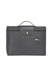 Longchamp Le Pliage Club Briefcase Small Gun Metal