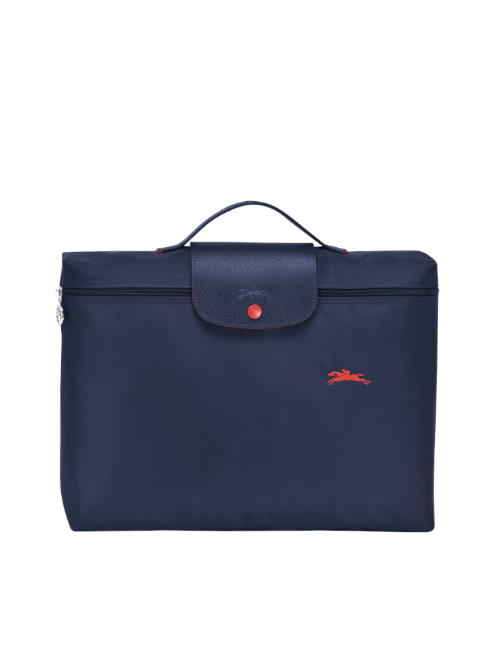 Longchamp Le Pliage Club Briefcase Small Navy