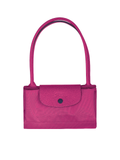Longchamp-Le-Pliage-Club-Medium-Shoulder-Bag-Fuchsia-Balilene-detail