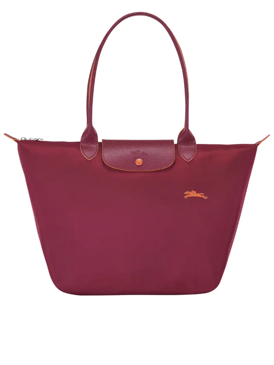 Longchamp-Le-Pliage-Club-Medium-Shoulder-Bag-Garnet-Balilene-depan
