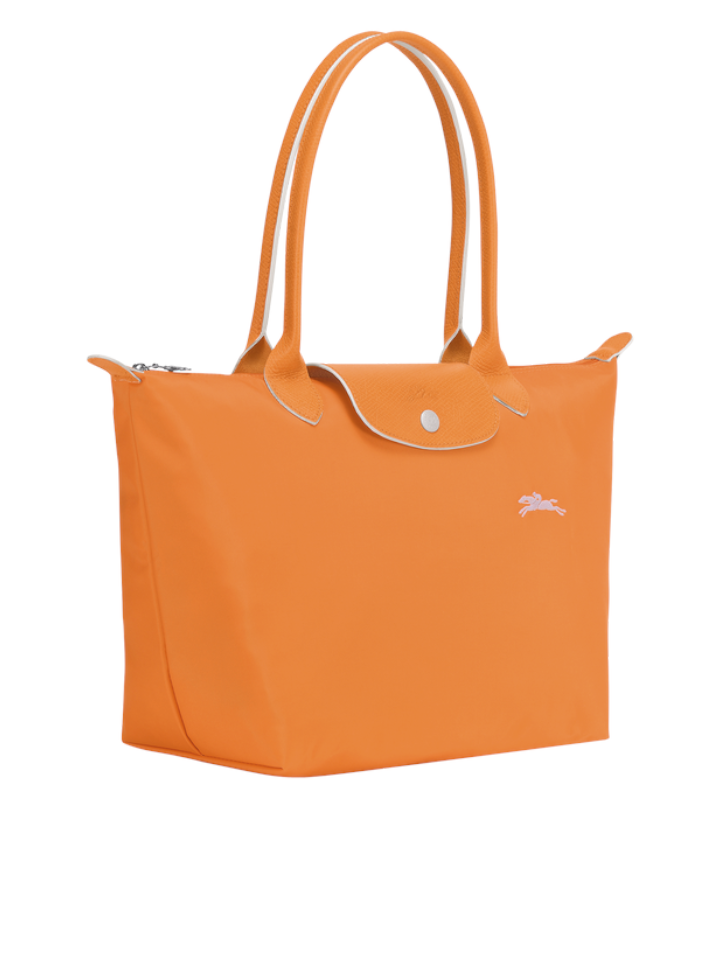 Longchamp-Le-Pliage-Club-Medium-Shoulder-Bag-Orange-Balilene-samping