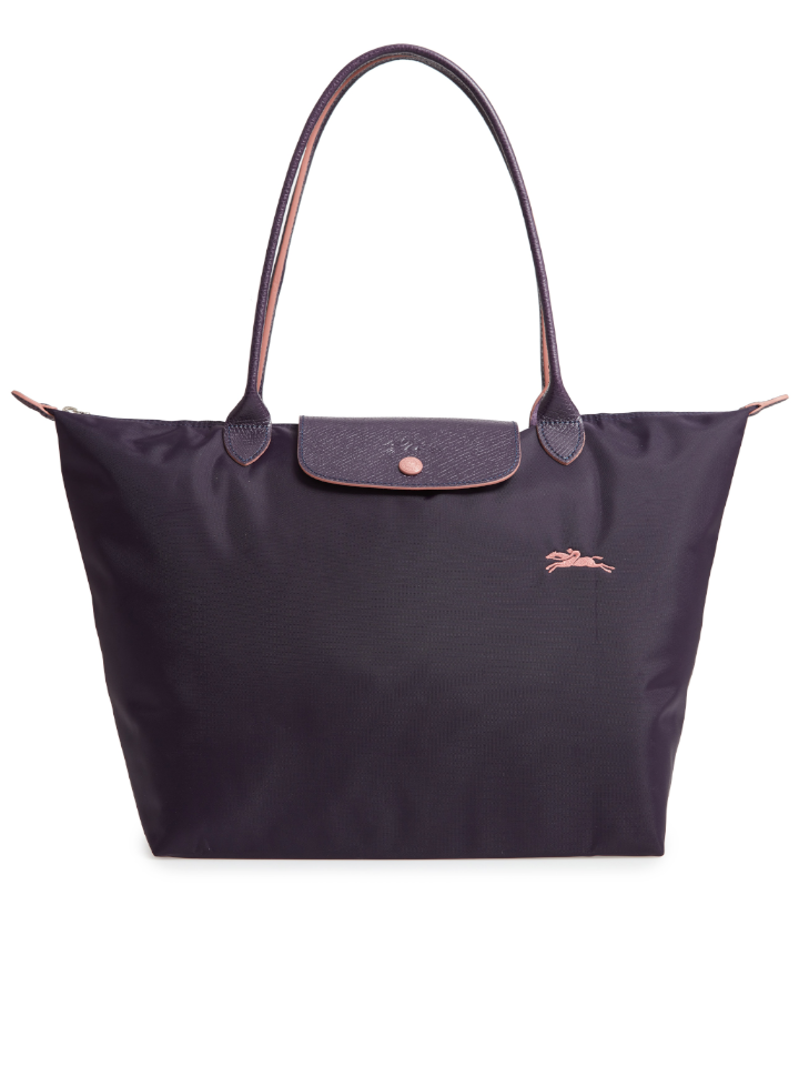 Longchamp Le Pliage Club Large Shoulder Bag Bilberry Balilene