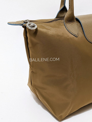 Longchamp Le Pliage Club Shoulder Bag Medium Beige/Khaki