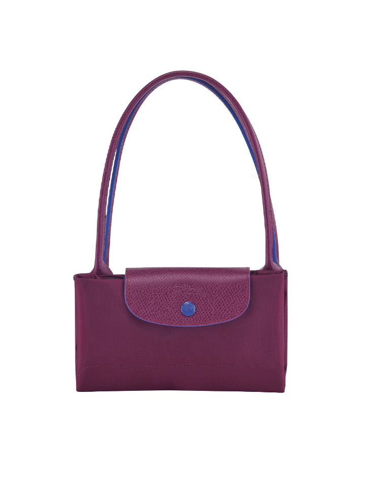 Longchamp Le Pliage Club Shoulder Bag Medium Plum – Balilene