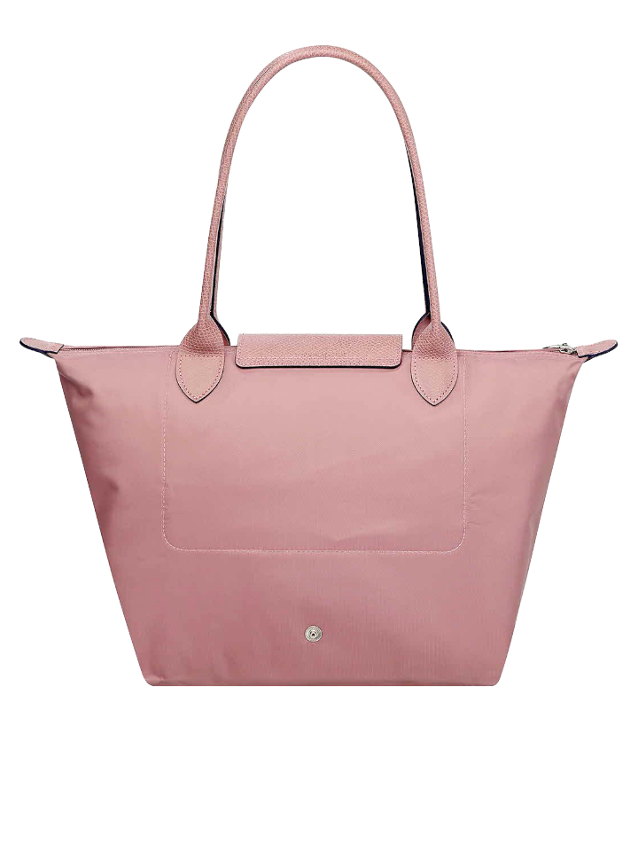 Longchamp-Le-Pliage-Club-Small-Shoulder-Tote-Antique-Pink-Balilene-belakang