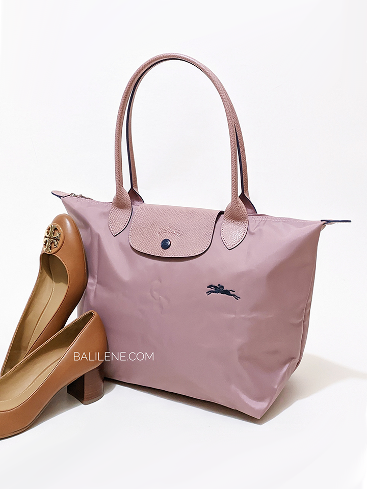 Longchamp-Le-Pliage-Club-Small-Shoulder-Tote-Antique-Pink-Balilene-detail-depan