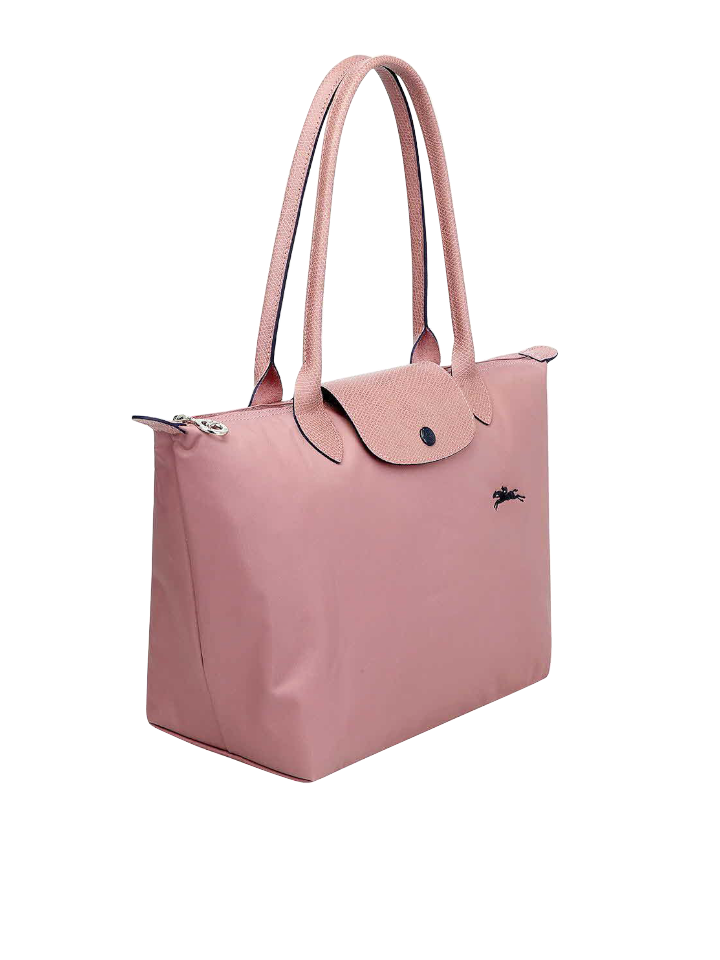 Longchamp-Le-Pliage-Club-Small-Shoulder-Tote-Antique-Pink-Balilene-samping