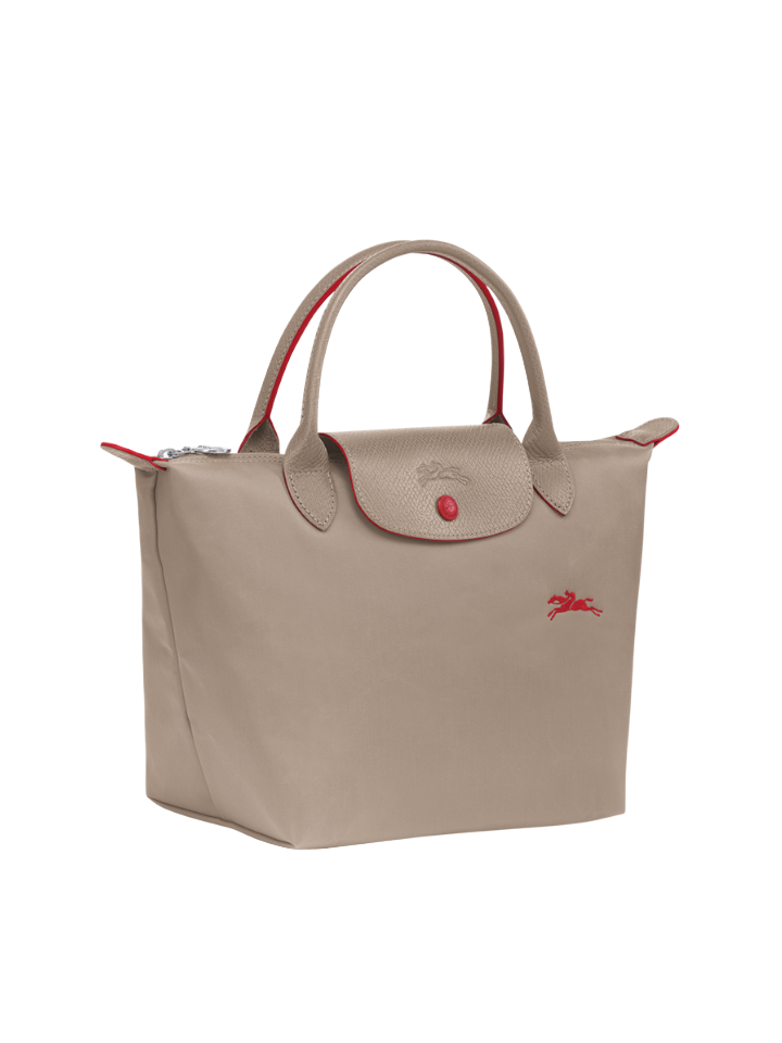 Longchamp Le Pliage Club Small Top Handle Bag Beige