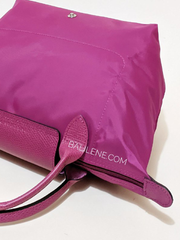Longchamp-Le-Pliage-Club-Small-Top-Handle-Bag-Fuchsia-Balilene-belakang
