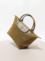 Longchamp Le Pliage Club Small Top Handle Bag Khaki