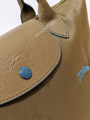 Longchamp Le Pliage Club Small Top Handle Bag Khaki