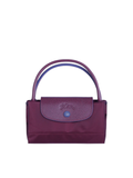 Longchamp Le Pliage Club Small Top Handle Bag Plum