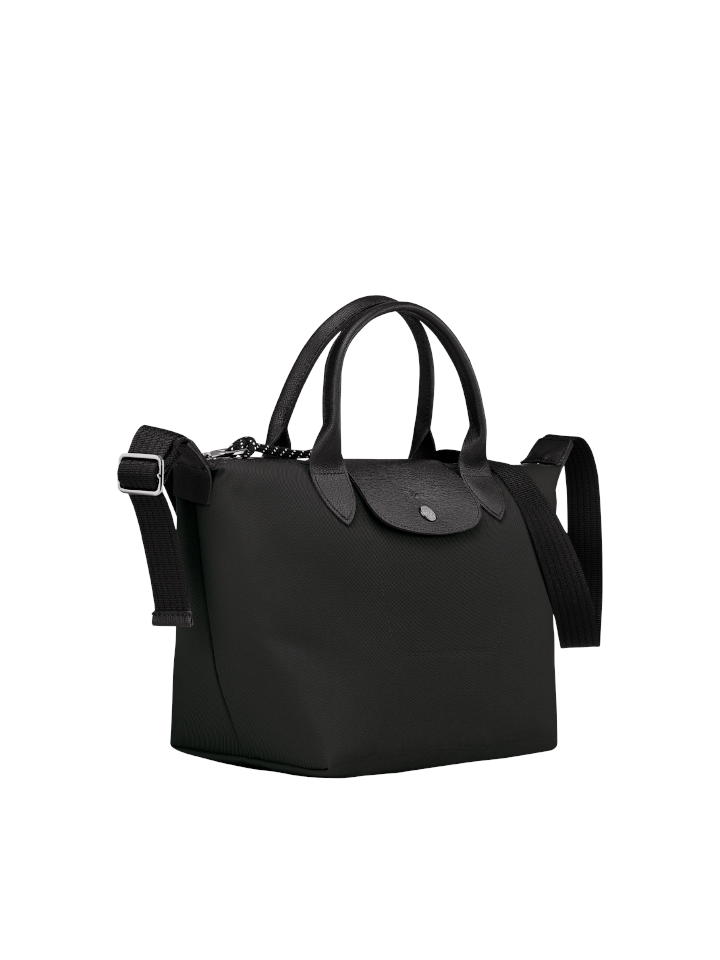 Longchamp-Le-Pliage-Energy-Top-Handle-Bag-Small-Black-Balilene-samping