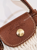 Longchamp Le Pliage Extra-Small Filet Crossbody Bag Cream