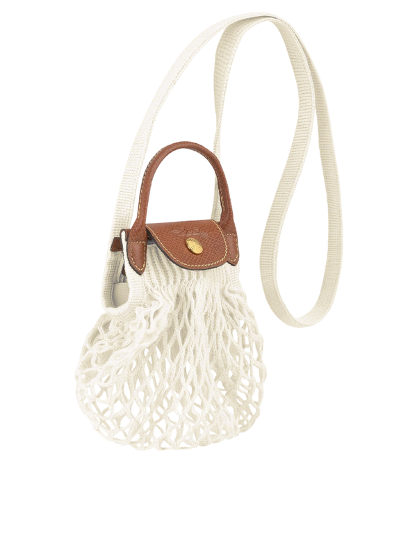 Longchamp Le Pliage ExtraSmall Filet Crossbody Bag Cream Balilene