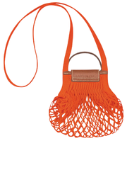 Longchamp Le Pliage Extra-Small Filet Crossbody Bag Orange